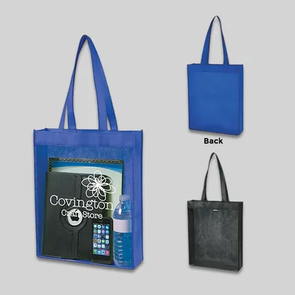 NON-WOVEN CLEAR VIEW TOTE BAG 