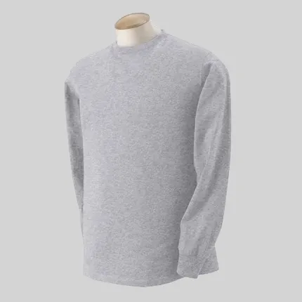 Fruit of the Loom Heavy Cotton Long Sleeve Tee - Light/Heather