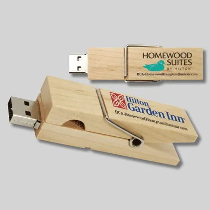 USB Storage Drive - U336-128MB-Wooden