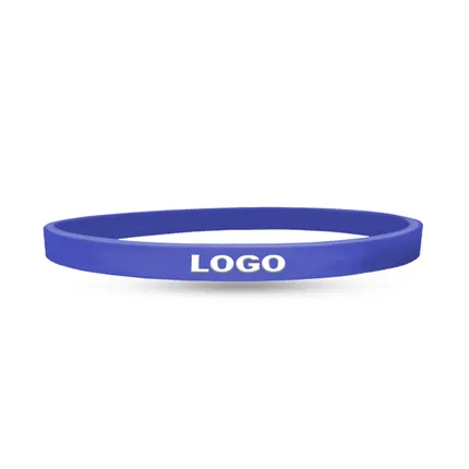 1/4 inch Embossed Printed Wristband      