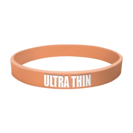 1/4 inch Color Filled Debossed Wristband 