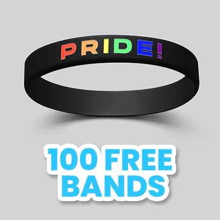 Custom Color Filled Wristband    
