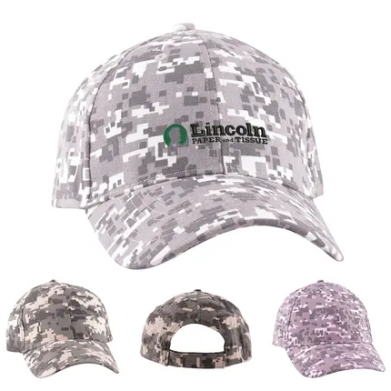 Digital Camo Structured Baseball Cap 6 Panel