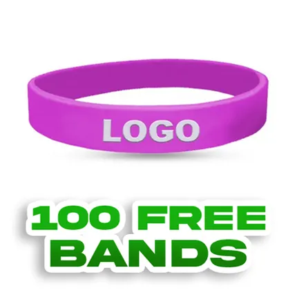 Custom Embossed Printed Wristband       