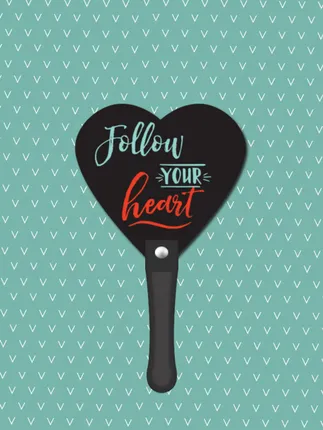 Heart Hand Fan