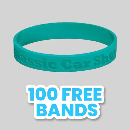 Debossed Silicone Wristband Bracelet          