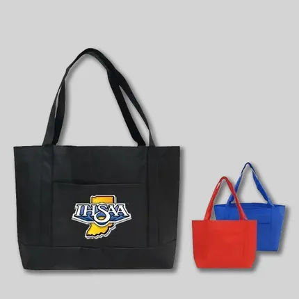Solid Color Non Woven Open Tote