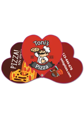 3 PART EXPANDABLE HEART HAND FAN