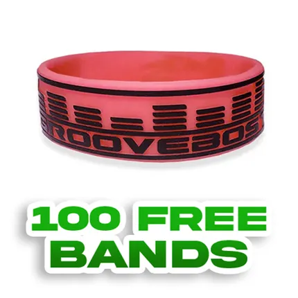 3/4 inch Embossed Printed Wristband      