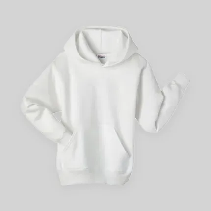 Hanes Youth 7.8 oz. 50/50 ComfortBlend Pullover Hoodie - White/Neutral