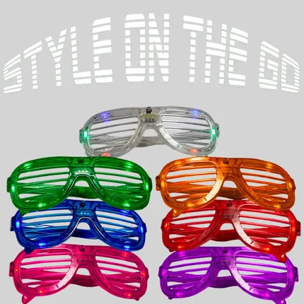 LED Flashing 80s Sunglasses 