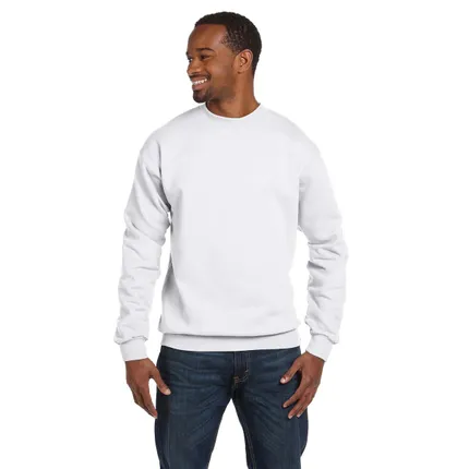 Hanes 7.8 oz 50/50 Fleece Comfort Blend Crew - White