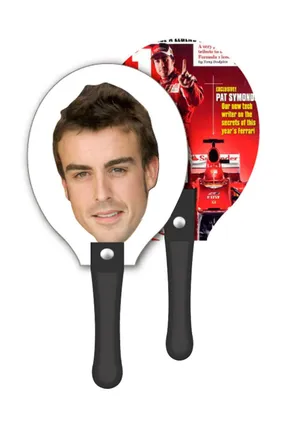 RACKET / GUITAR / FACE SHAPE Hand Fan 