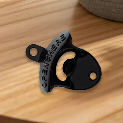Custom Black Bottle Openers