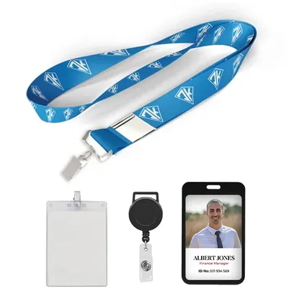 1/2 inch Price Saver Lanyard with Bull Dog Clip