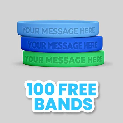 Custom Debossed Wristbands              