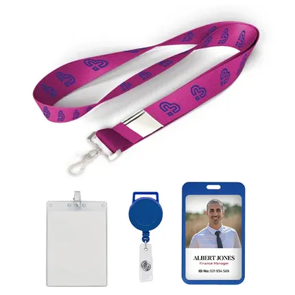 5/8 inch Price Saver Lanyard with Metal Clip-A