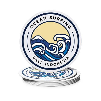 Custom Round Pulpboard Coaster - Debossed