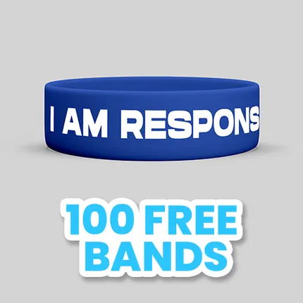 Printed 1 inch Wristband      