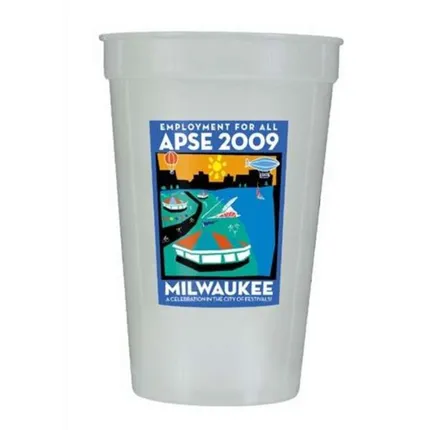 17 oz. Nite-Glow Stadium Cup - Full Color Digital, 1 Side