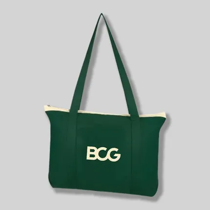 Budget Custom Cotton Shoulder Tote Bag