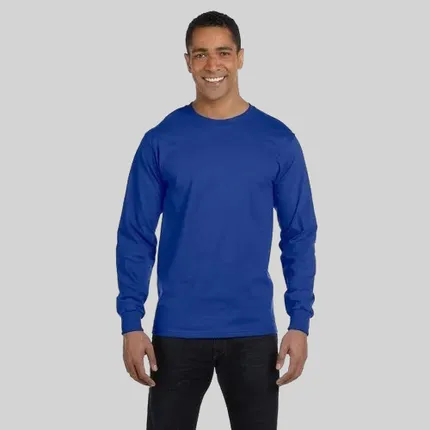 Hanes Long Sleeve Beefy-T - Dark/Color