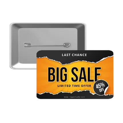 Rectangle Buttons 2.35" x 1.15"