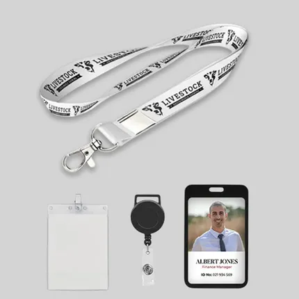 1 inch Price Saver Lanyard with Lobster Claw-B