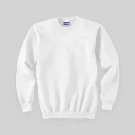 Hanes 90/10 Ultimate Cotton Crew - White/Neutral