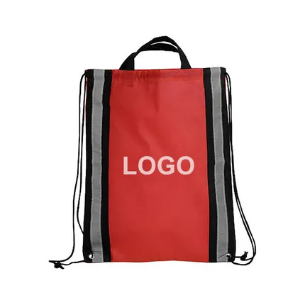 Budget Reflective Drawstring Backpack-2