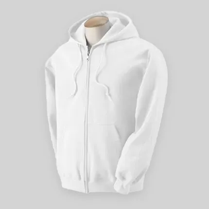 Gildan Heavy Blend Full Zip Hood - White/Neutral