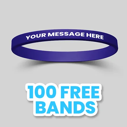 1/4 inch Printed Wristband    