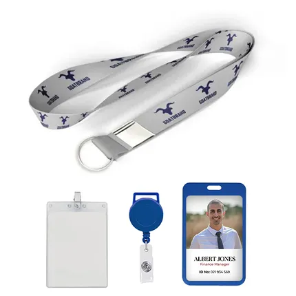 1 inch Price Saver Lanyard with Metal Clip