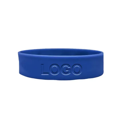 3/4 inch Debossed Wristband       