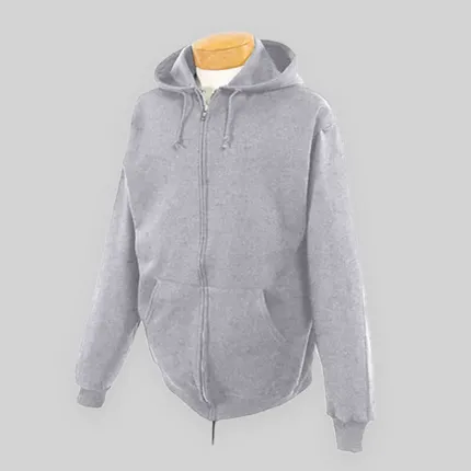 Jerzees 9 oz 50/50 Full Zip Nublend Hooded Sweatshirt - Light/Heather