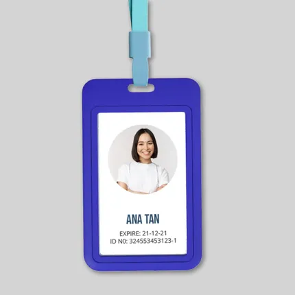 Blank Silicone Badge Holders
