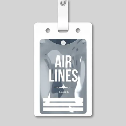 Blank Luggage Tag Holders