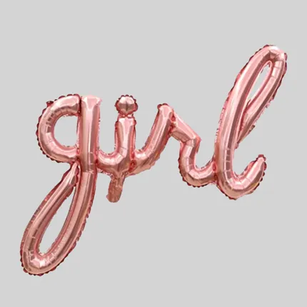 "Girl" Letter Balloon