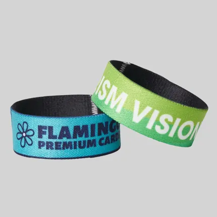 Custom 1" Elastic  Wristbands