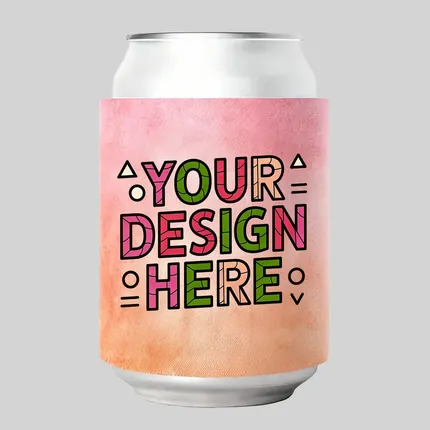 Full Color Slap Wrap Can Sleeves