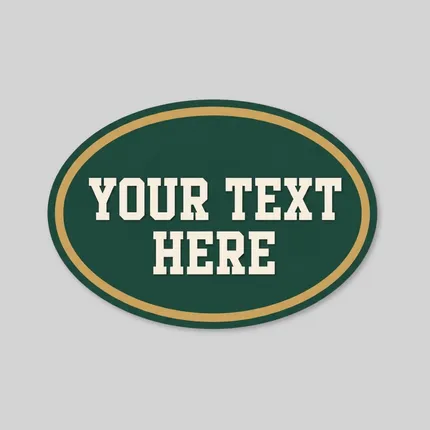 Car Sign Oval Magnet 6 x 4