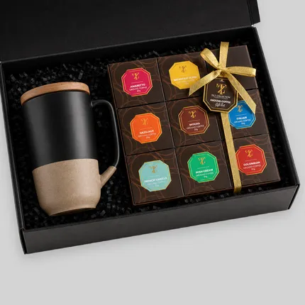 Coffee Gift Set – 16 oz Tahoe Mug & 9-Blend Sampler