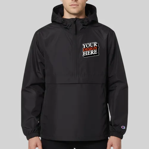 Apparel - Champion Adult Packable Anorak 1/4 Zip Jacket