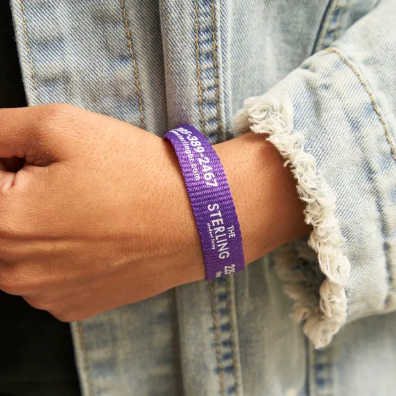 Custom embroidered wristbands deals