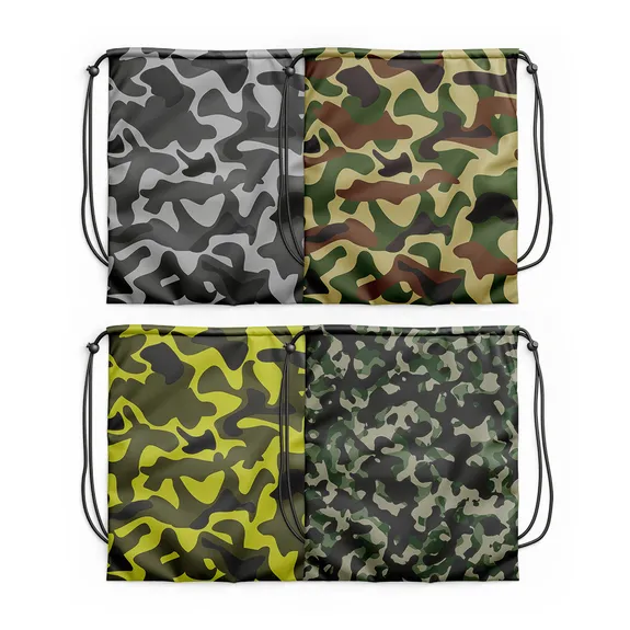Tote Bags Camouflage Drawstring Bags