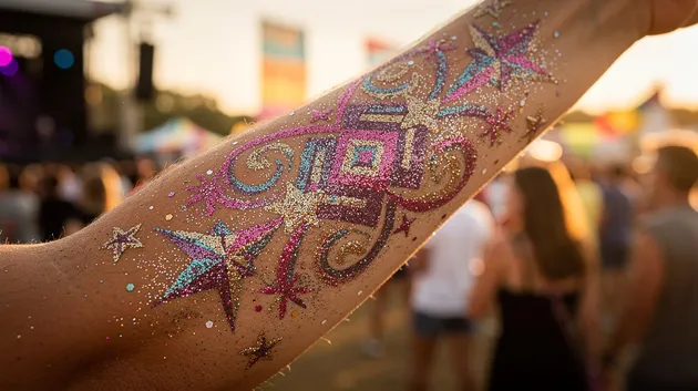 Glitter Tattoo Ideas: Sparkling Designs, Event Inspiration, and Custom Swag