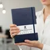 A5 Notebook Planner with Leather Hardcover