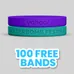 Silicon Debossed Wristbands 