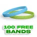 Embossed 1/2 inch Wristband     