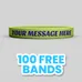 Custom Embossed Printed Silicone Wristbands 